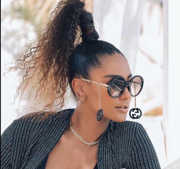 Gucci Accessories - NEW Gucci GG0726S Black Earring Round Oversized Sunglasses